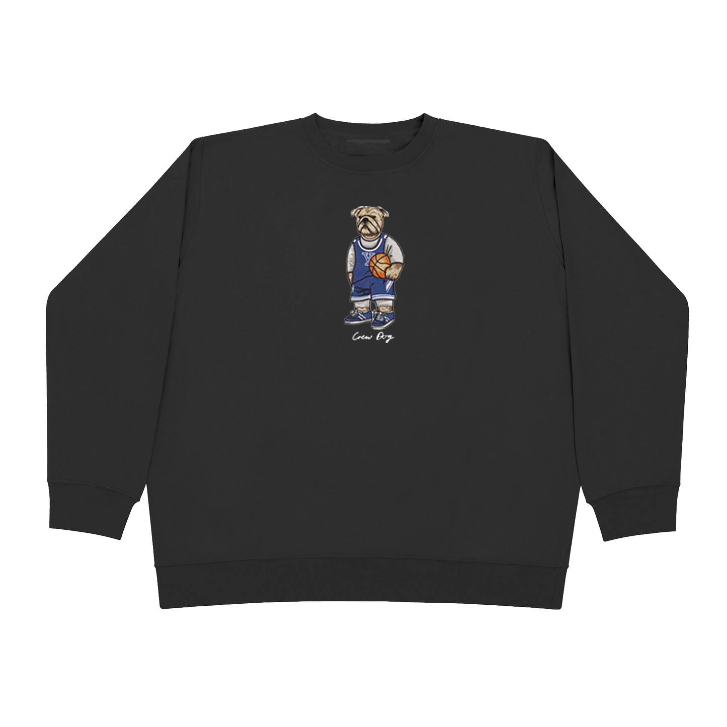 Embroidered Yale Basketball Crewneck (Center)