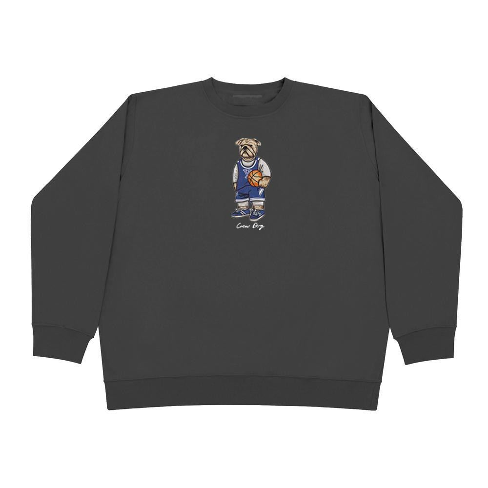 Embroidered Yale Basketball Crewneck (Center)