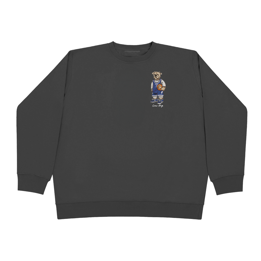 Embroidered Yale Basketball Crewneck (Side)