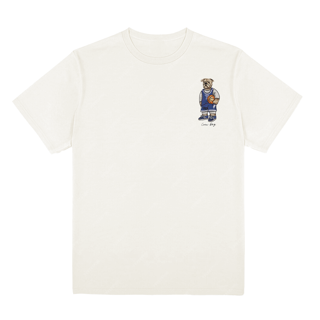 Embroidered Yale Basketball Tee (Side)