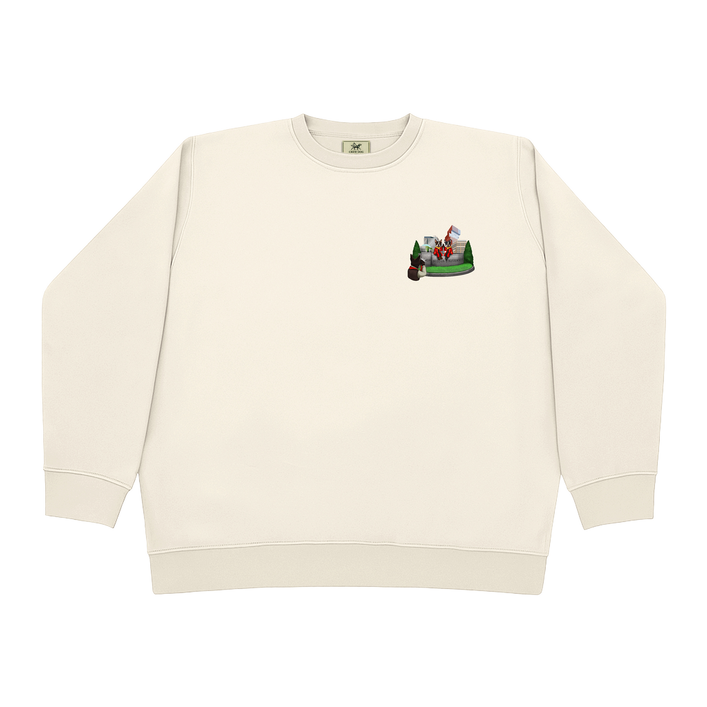 BU Building Screen-printed Crewneck