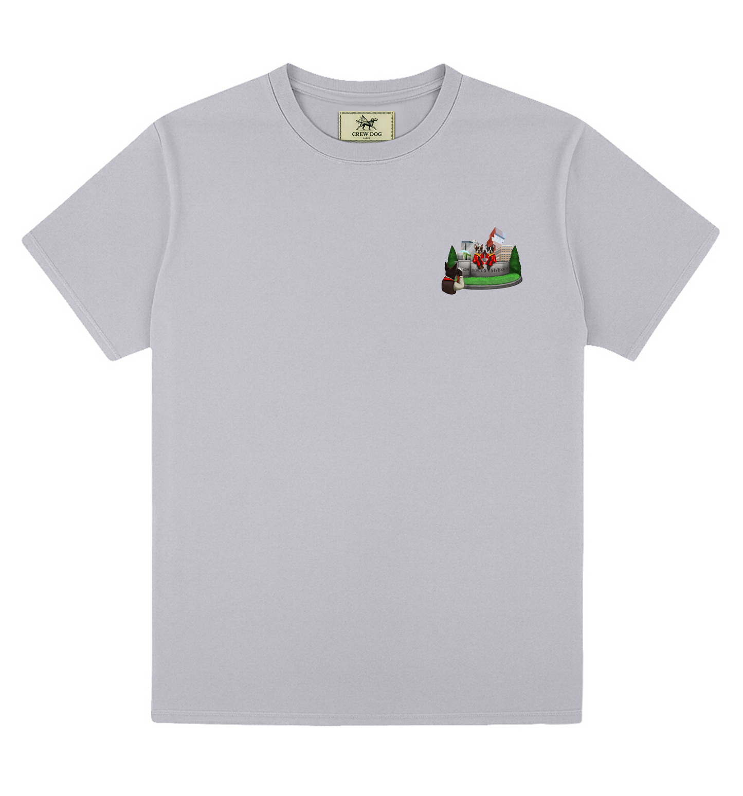 BU Building Screen-printed Tee