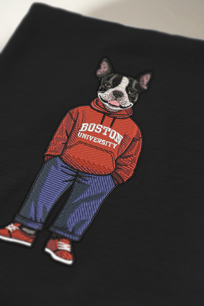 Boston University Original Embroidered Tee