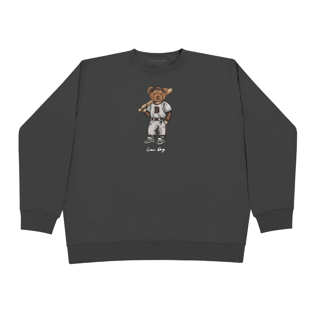 
                      
                        Embroidered Brown Baseball Crewneck
                      
                    