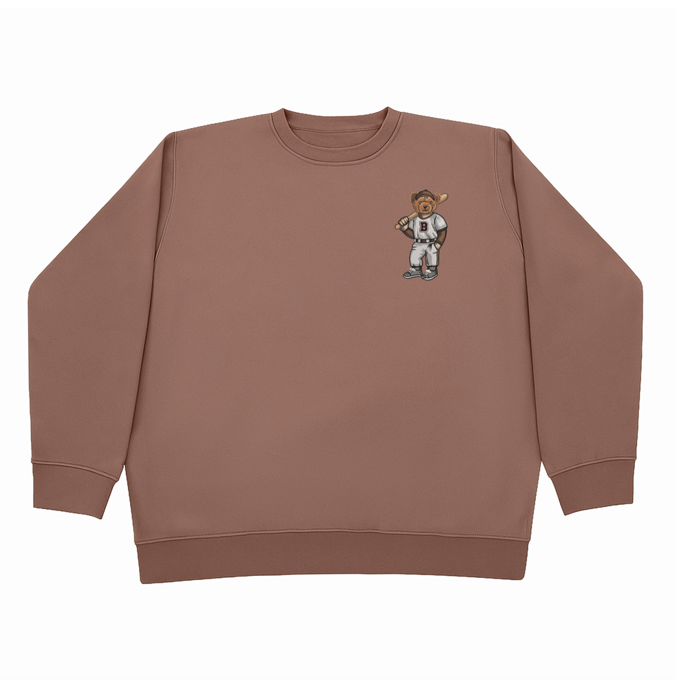 
                      
                        Brown Baseball Crewneck
                      
                    