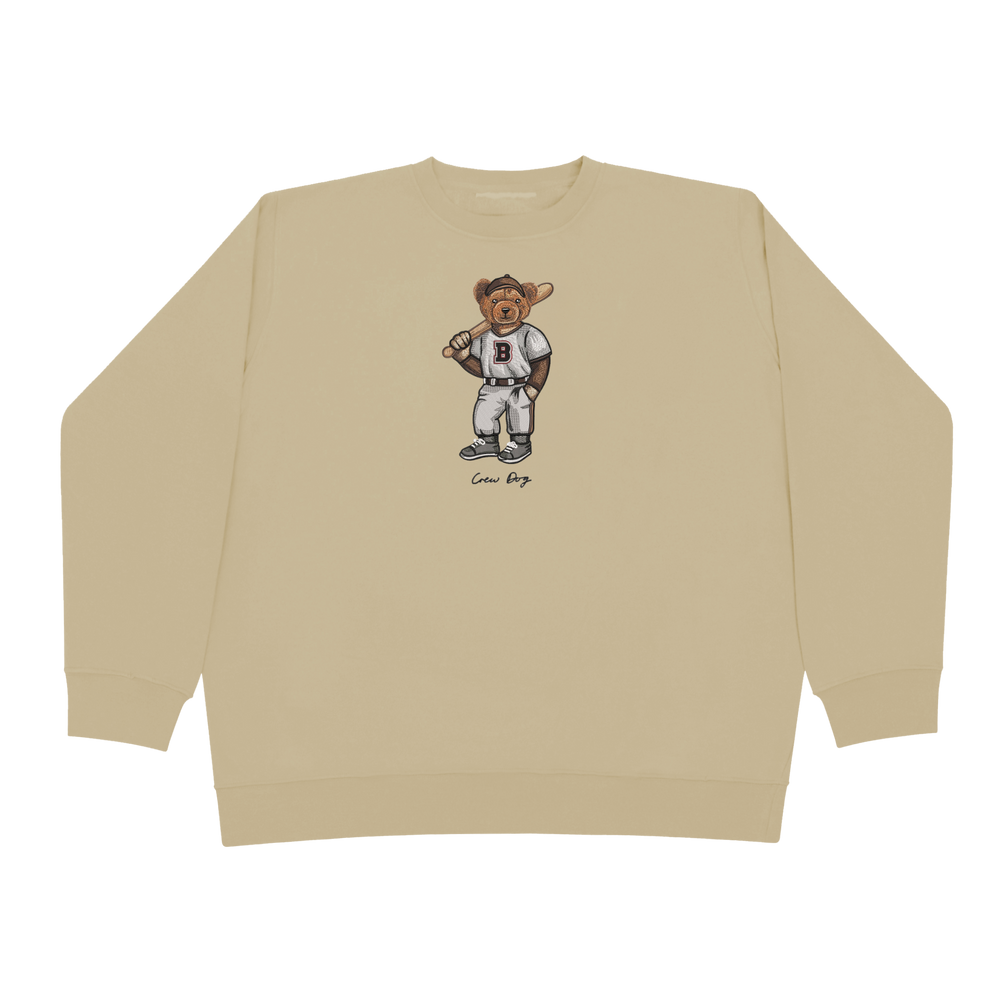 
                      
                        Embroidered Brown Baseball Crewneck
                      
                    