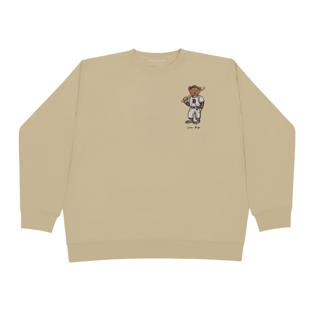 
                      
                        Embroidered Brown Baseball Crewneck
                      
                    