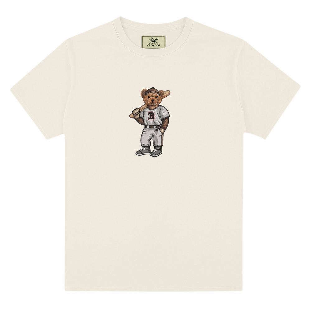 
                      
                        Brown Baseball Embroidered Tee
                      
                    
