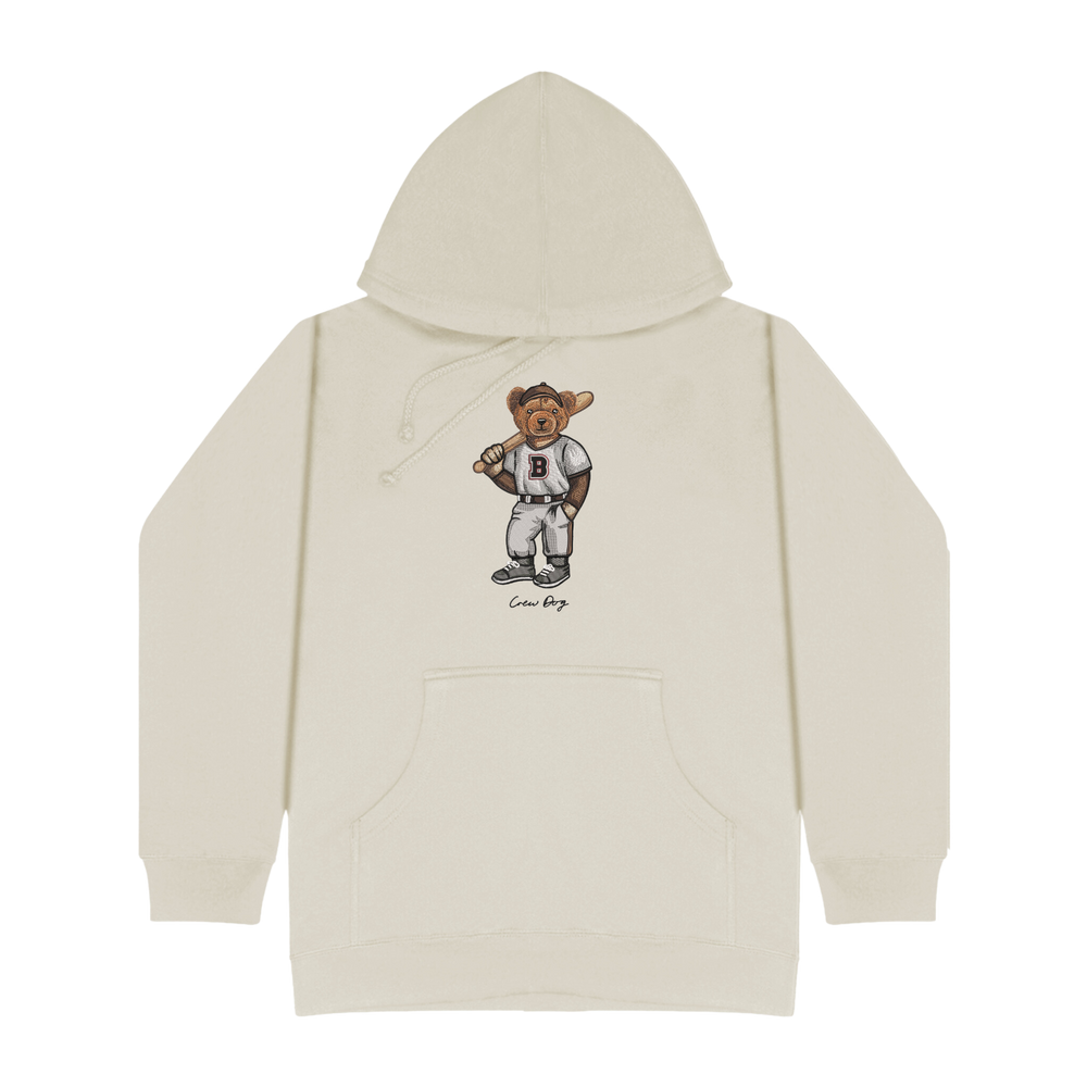 
                      
                        Embroidered Brown Baseball Hoodie
                      
                    