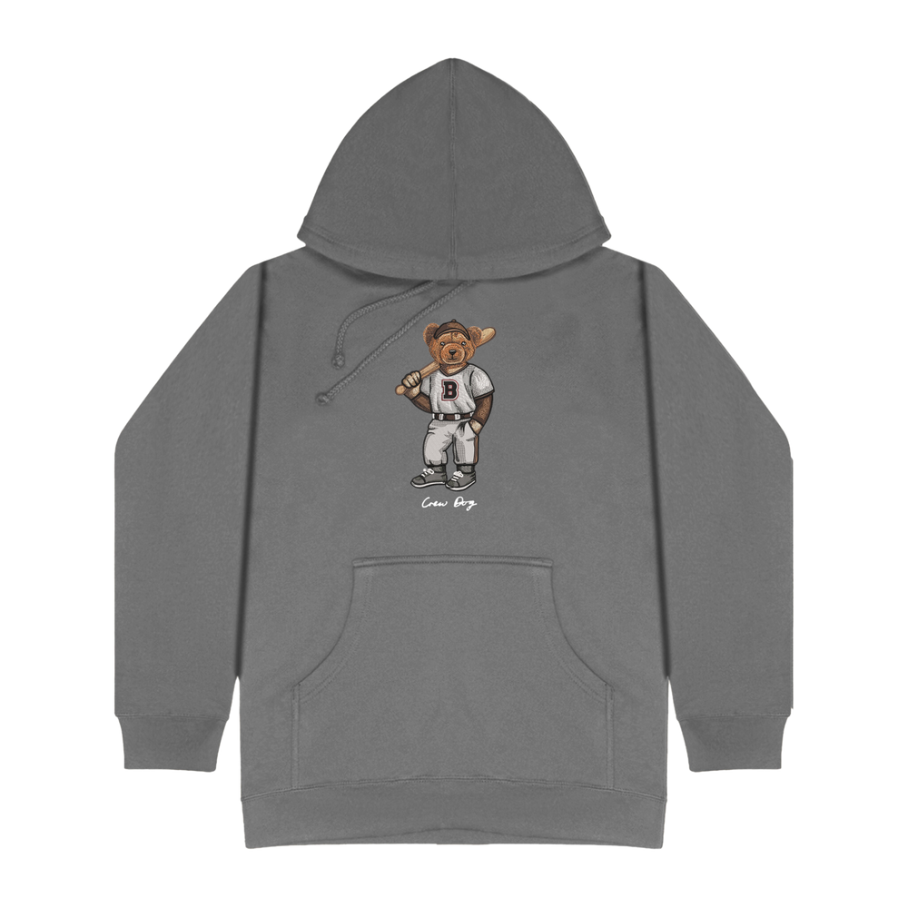 
                      
                        Embroidered Brown Baseball Hoodie
                      
                    