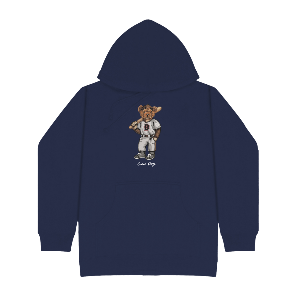 
                      
                        Embroidered Brown Baseball Hoodie
                      
                    