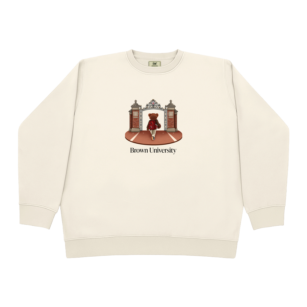 
                      
                        Brown Ceremonial Gates 1 Screen-printed Crewneck
                      
                    
