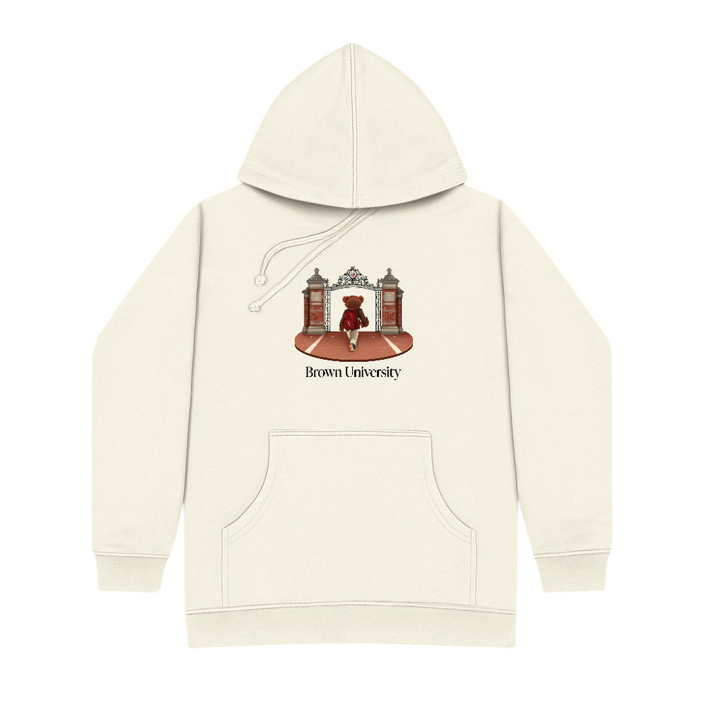 
                      
                        Brown Ceremonial Gates 1 Screen-printed Hoodie
                      
                    