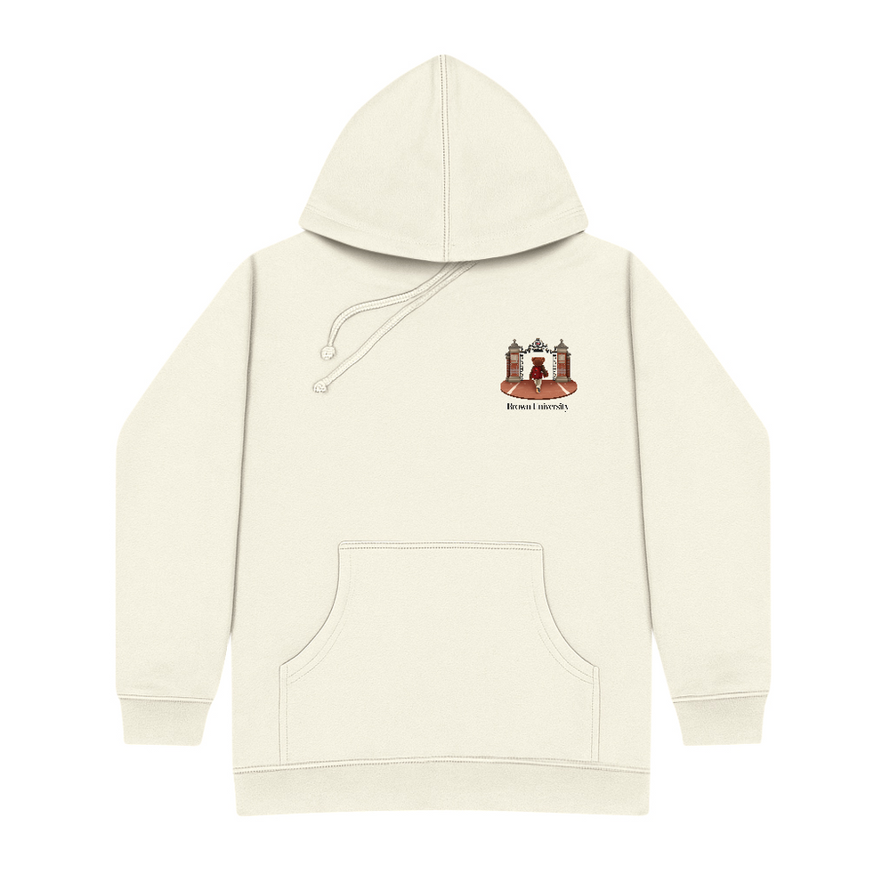 
                      
                        Brown Ceremonial Gates 1 Screen-printed Hoodie
                      
                    