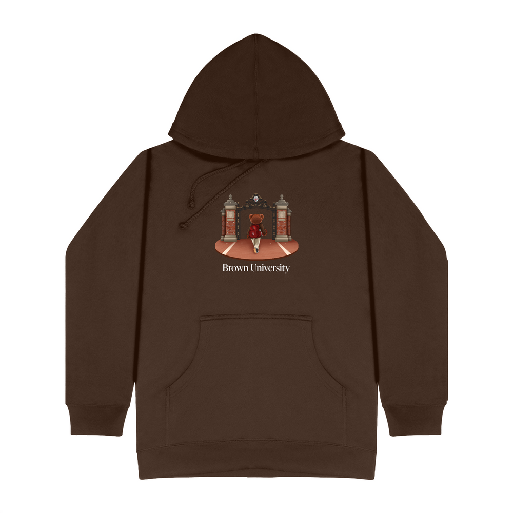 
                      
                        Brown Ceremonial Gates 1 Screen-printed Hoodie
                      
                    