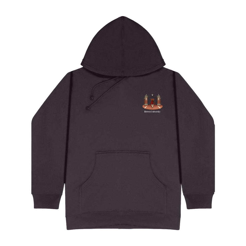 
                      
                        Brown Ceremonial Gates 1 Screen-printed Hoodie
                      
                    