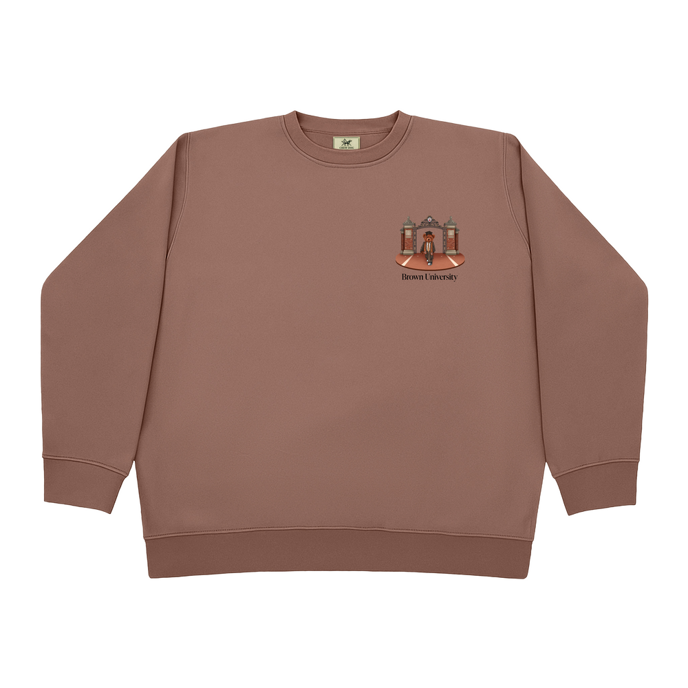 
                      
                        Brown Ceremonial Gates 2 Screen-printed Crewneck
                      
                    