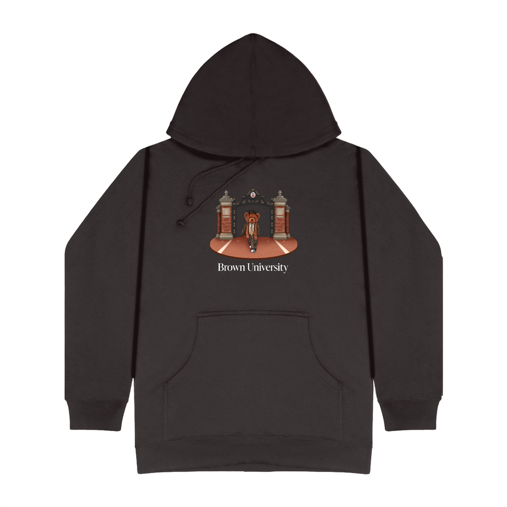 
                      
                        Brown Ceremonial Gates 2 Screen-printed Hoodie
                      
                    