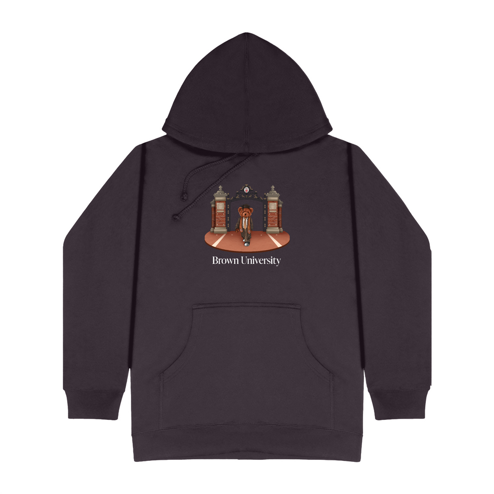 
                      
                        Brown Ceremonial Gates 2 Screen-printed Hoodie
                      
                    