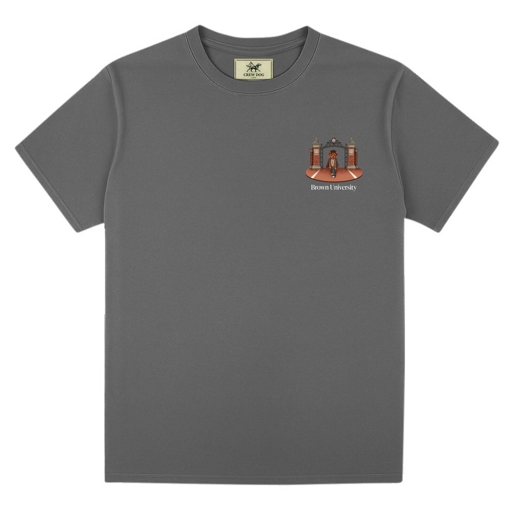 
                      
                        Brown Ceremonial Gates 2 Screen-printed Tee
                      
                    