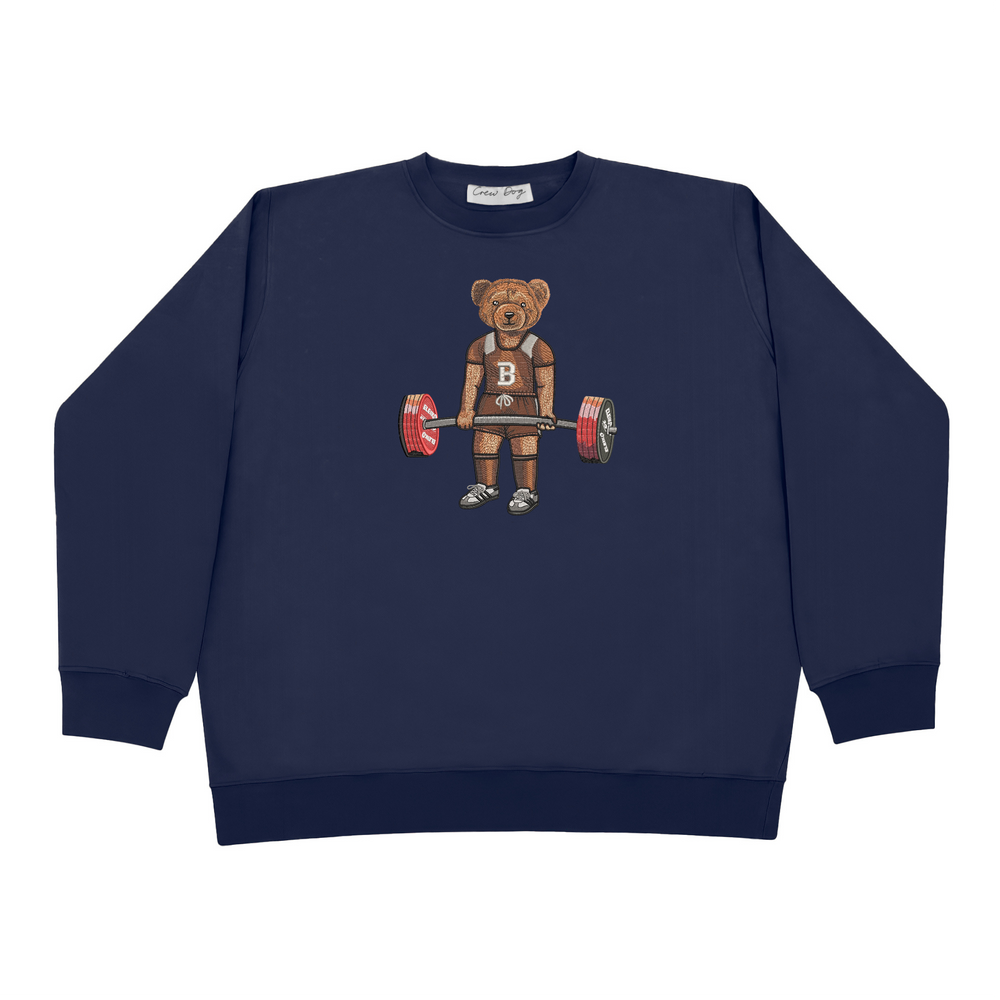 Brown Deadlifting Crewneck