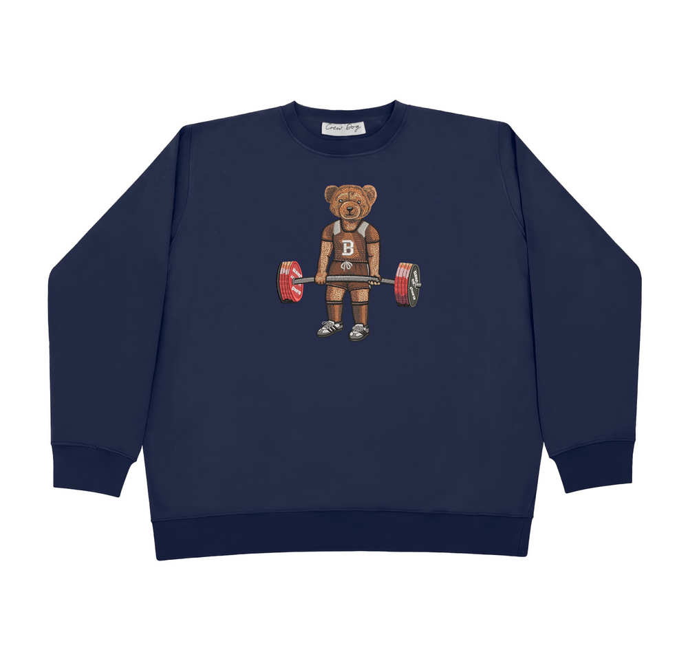 Brown Deadlifting Crewneck
