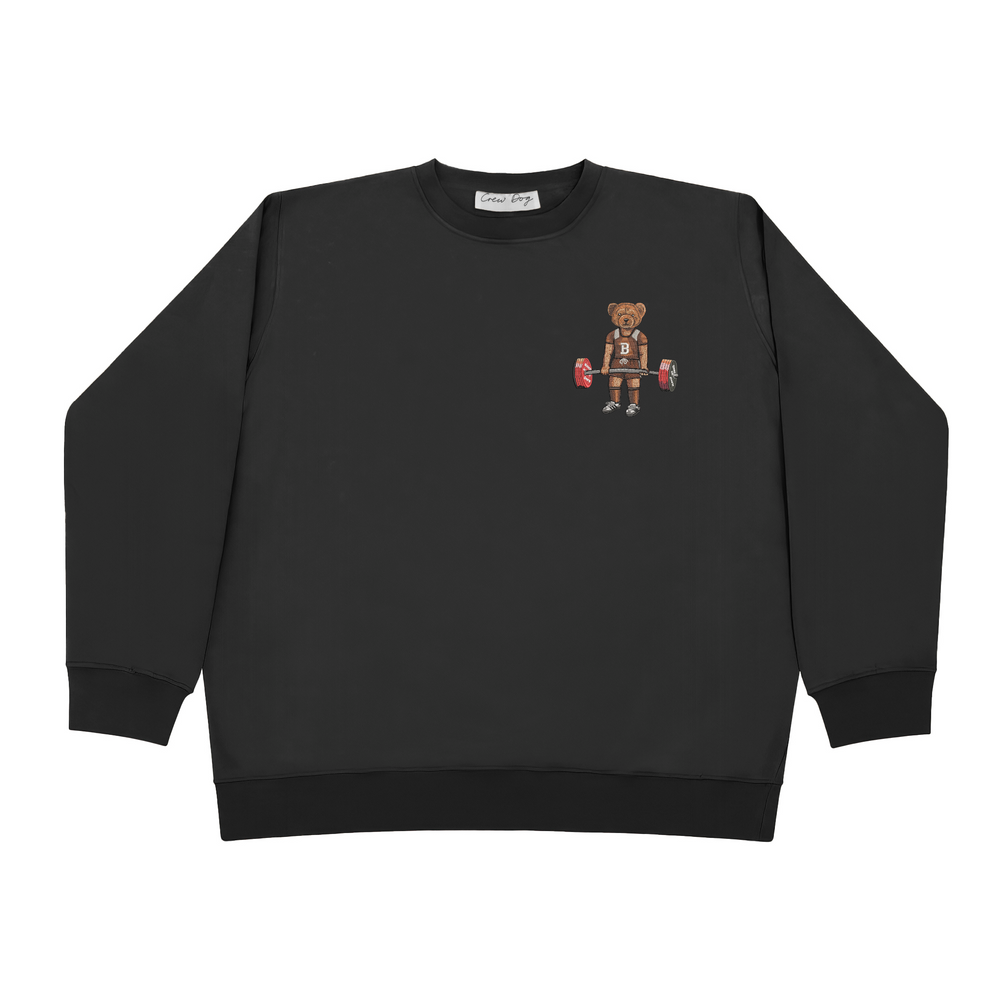 
                      
                        Brown Deadlifting Embroidered Crewneck
                      
                    