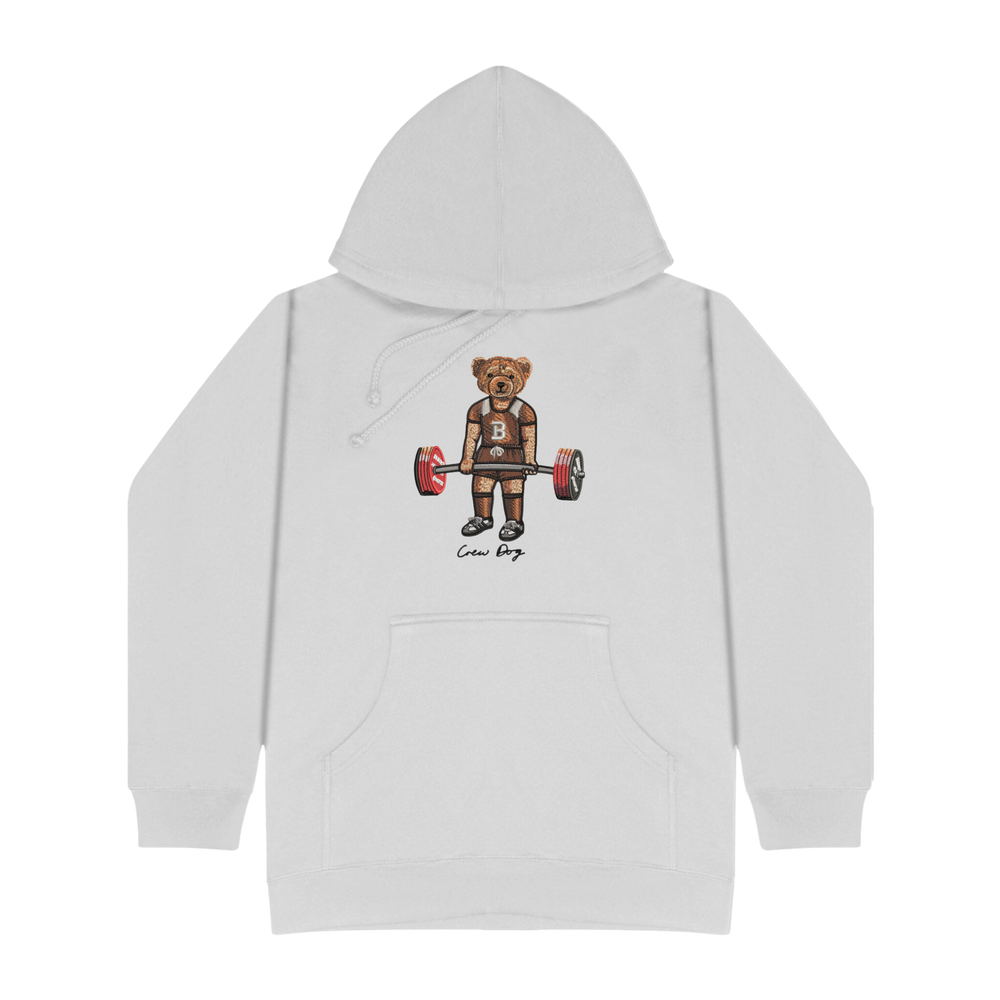 
                      
                        Embroidered Brown Deadlifting Hoodie
                      
                    