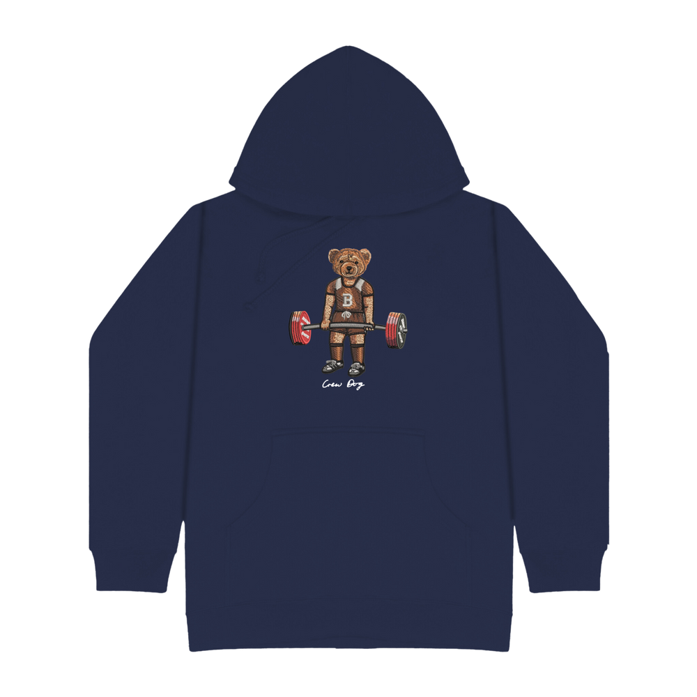 
                      
                        Embroidered Brown Deadlifting Hoodie
                      
                    