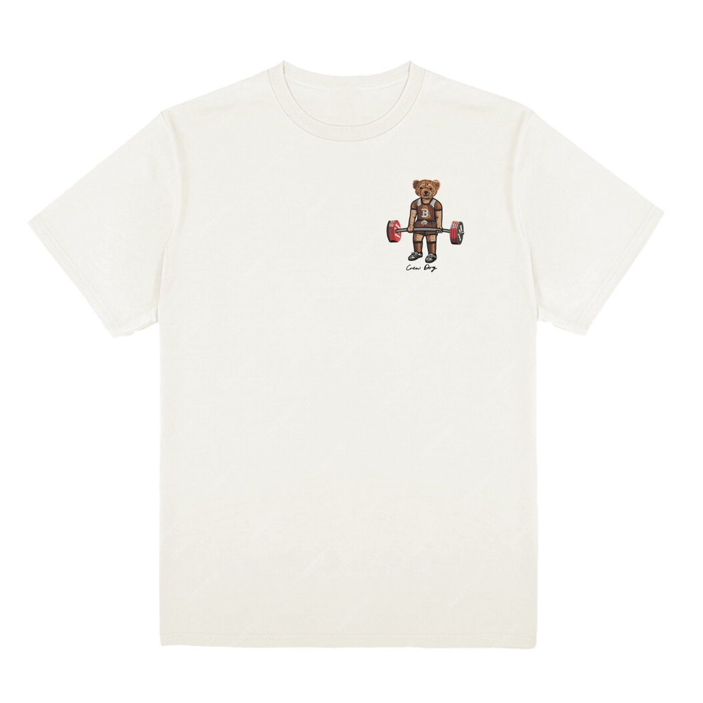 Embroidered Brown Deadlifting Tee