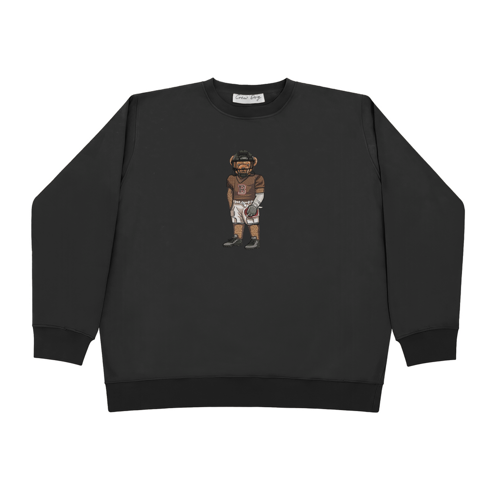 
                      
                        Brown Football Embroidered Crewneck
                      
                    