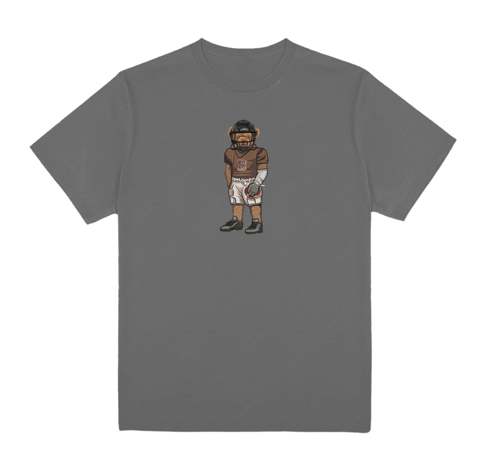 Brown Football Tee