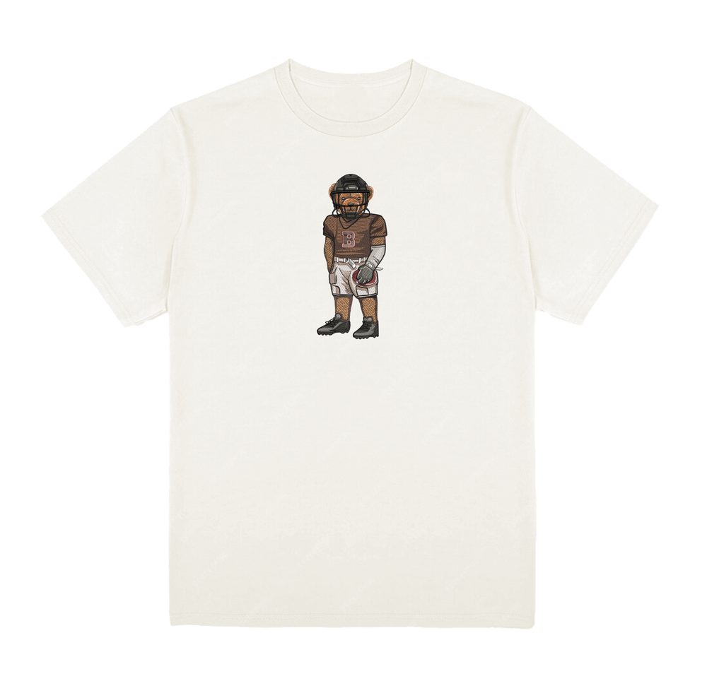 Brown Football Tee