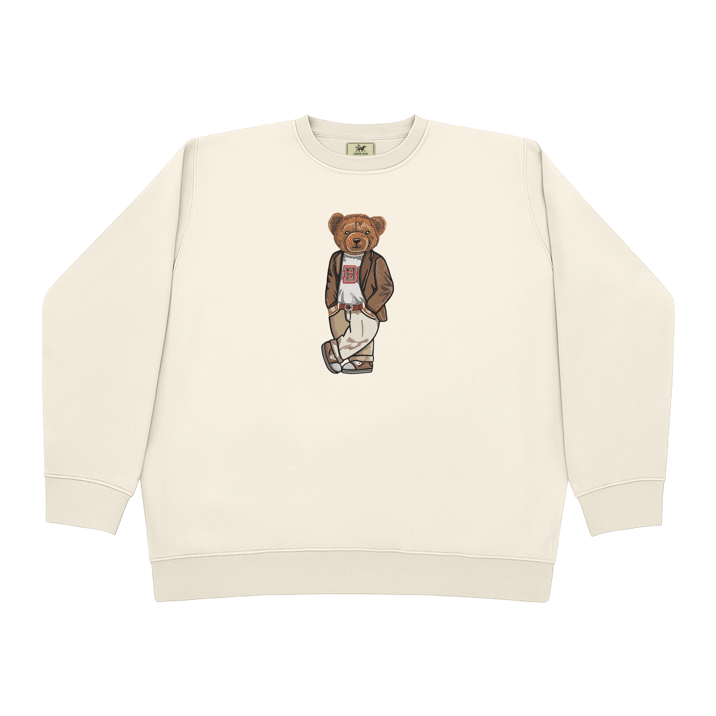 Brown Original Embroidered Crewneck