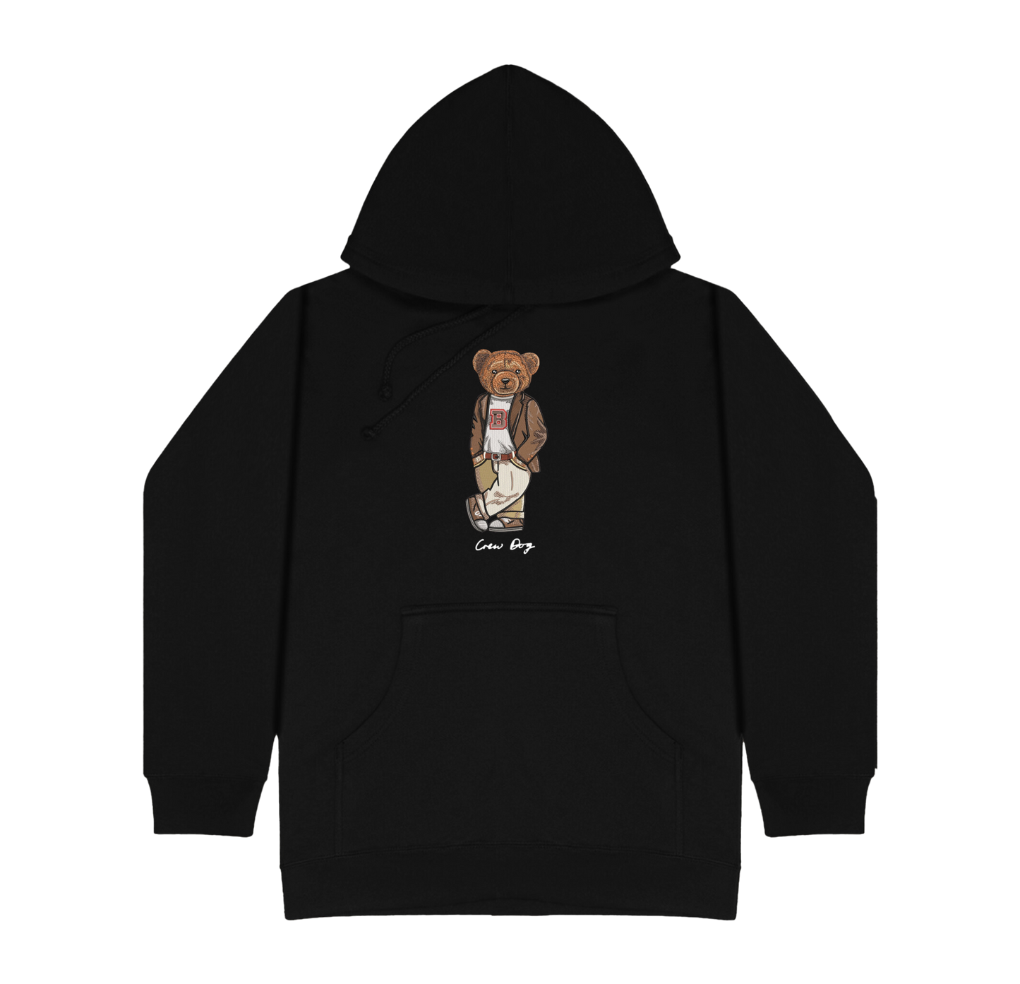 Embroidered Brown Original Hoodie