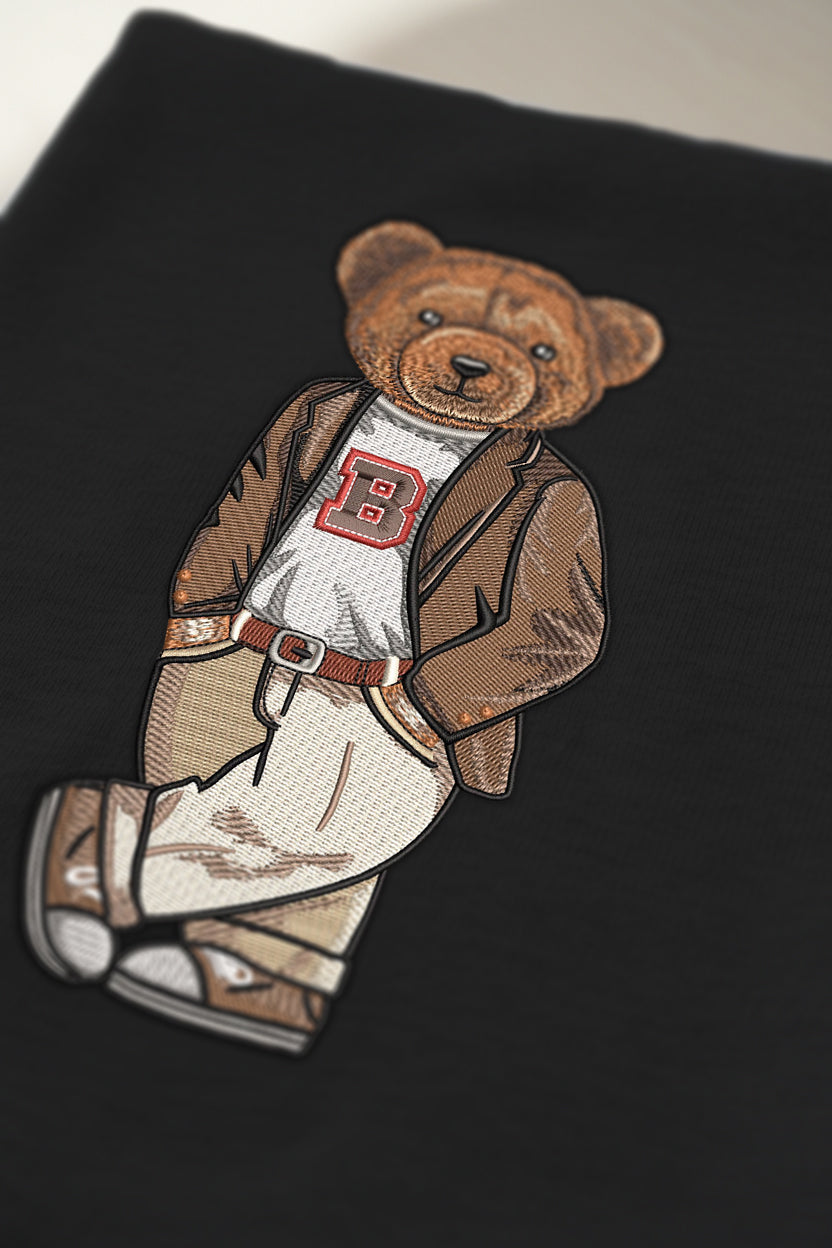 Brown Original Embroidered Tee