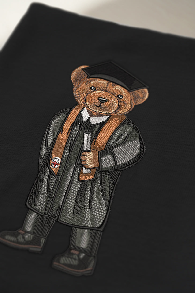 Brown Graduation Embroidered Crewneck