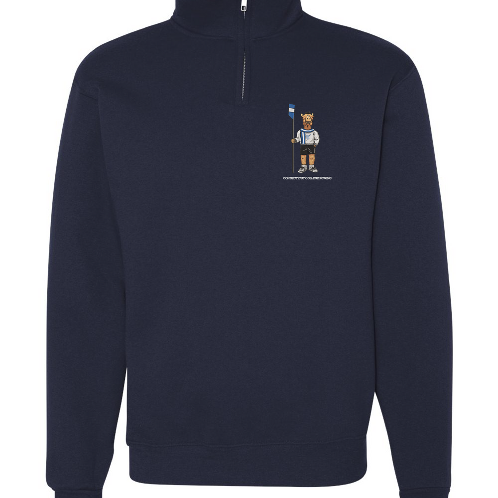 
                      
                        Connecticut College Women's Rowing Embroidered Quarter-Zip Crewneck
                      
                    