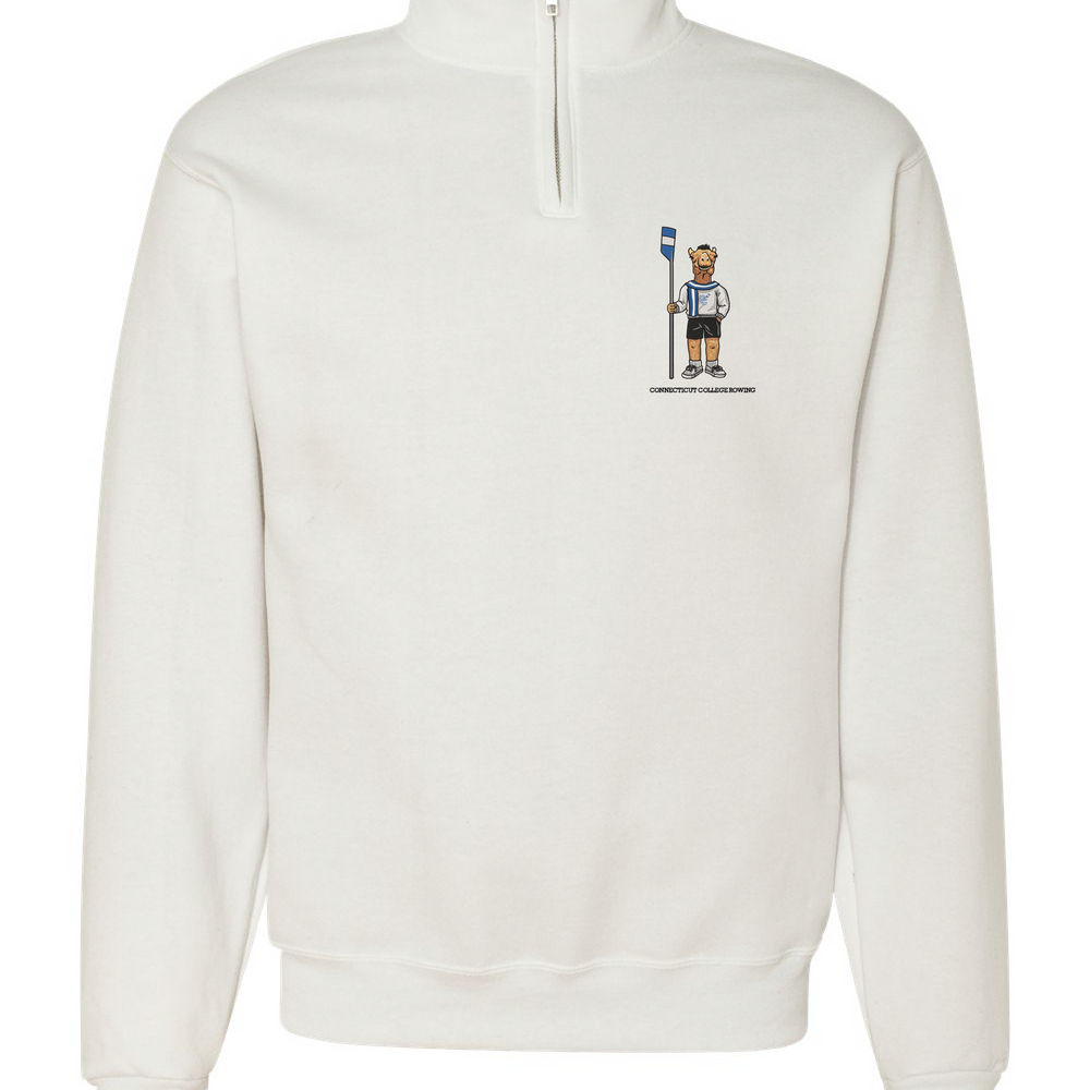 
                      
                        Connecticut College Women's Rowing Embroidered Quarter-Zip Crewneck
                      
                    