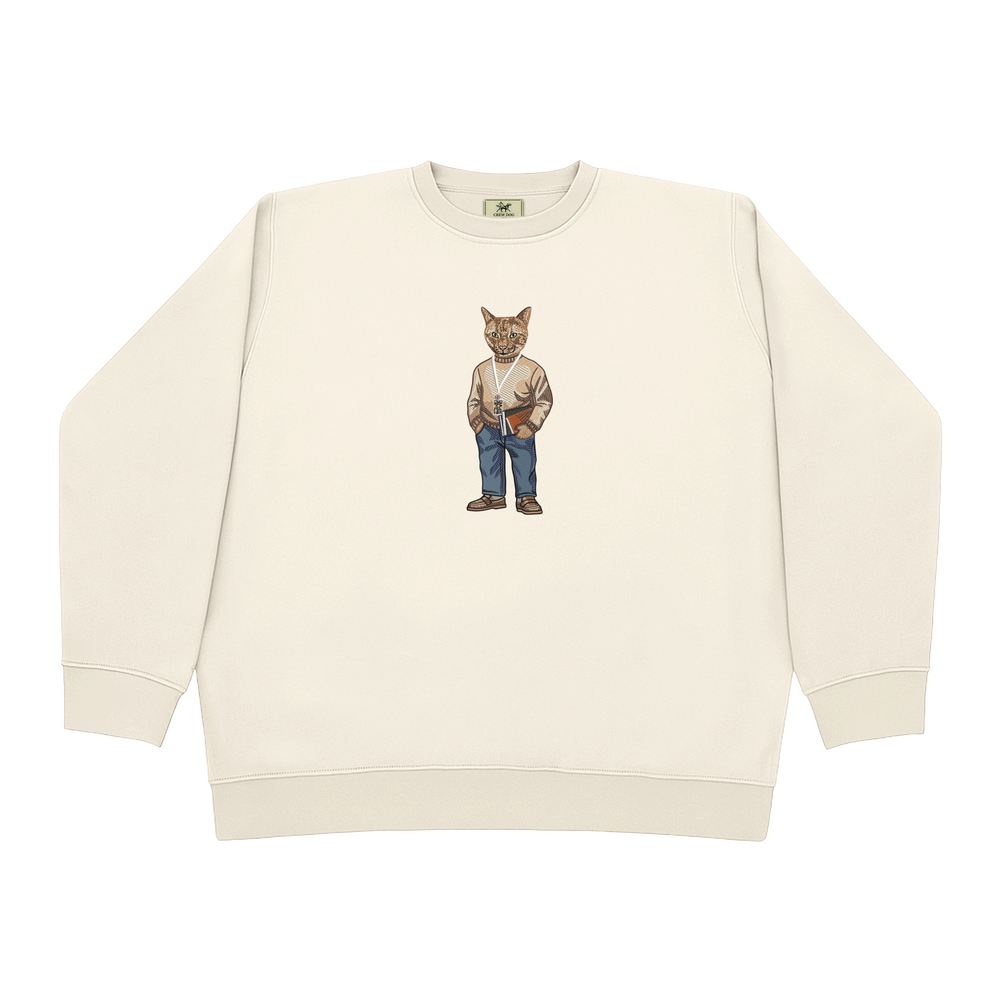 Cat Doctor Embroidered Crewneck