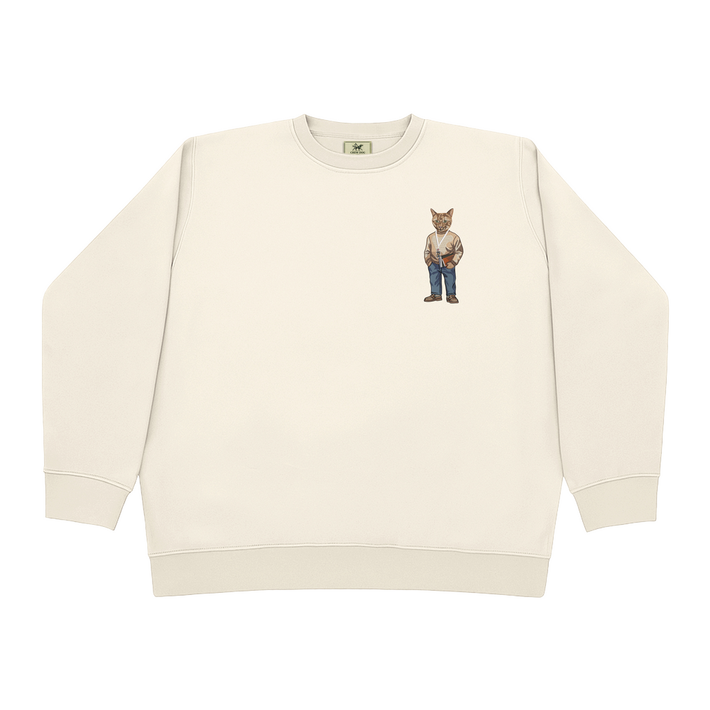 Cat Doctor Embroidered Crewneck