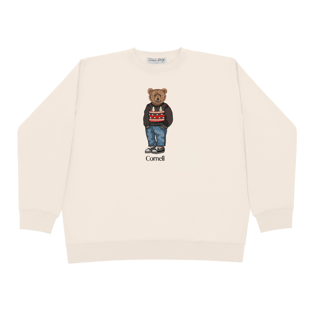 
                      
                        Cornell Christmas Embroidered Crewneck
                      
                    