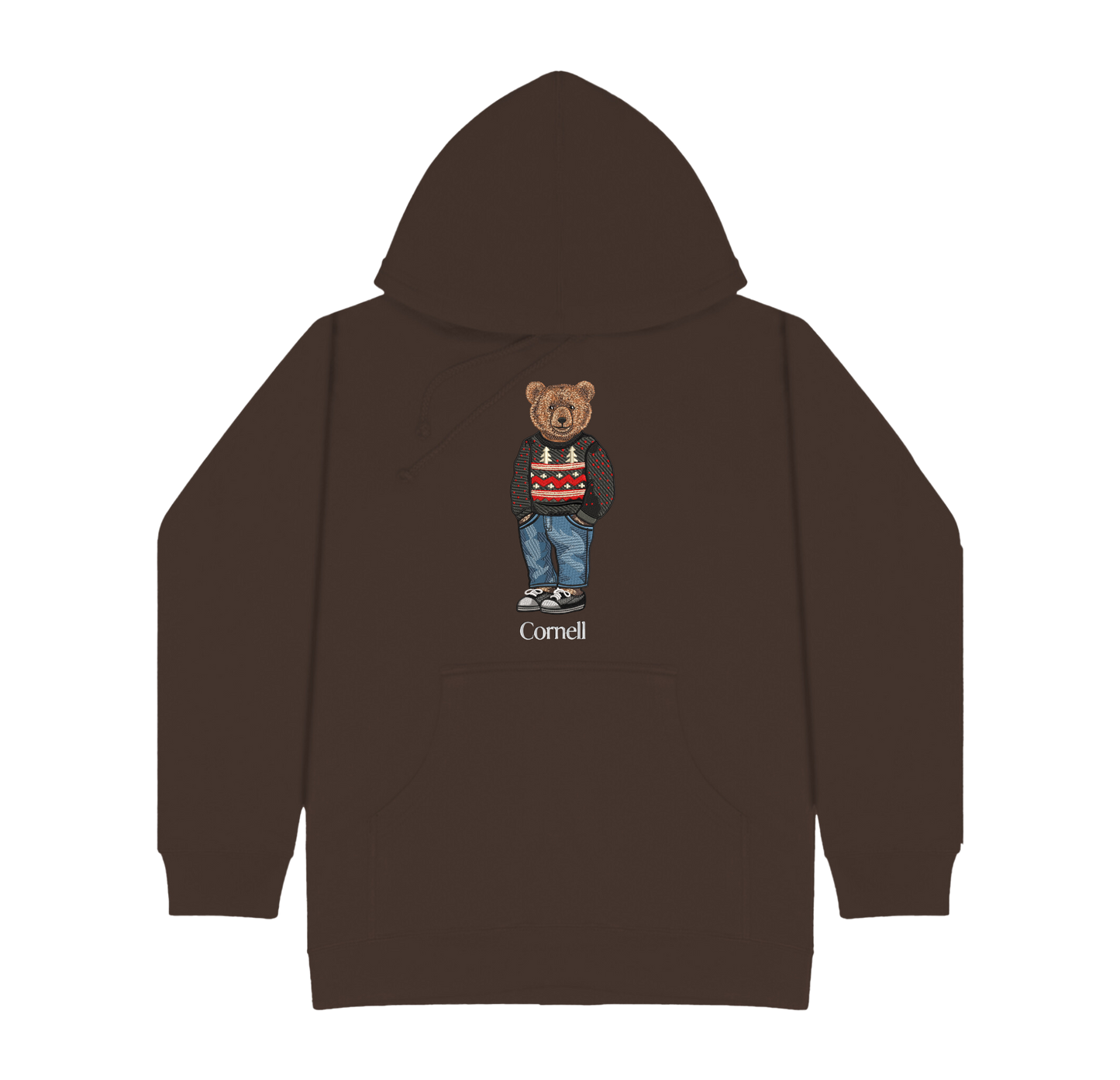 Cornell Christmas Embroidered Hoodie