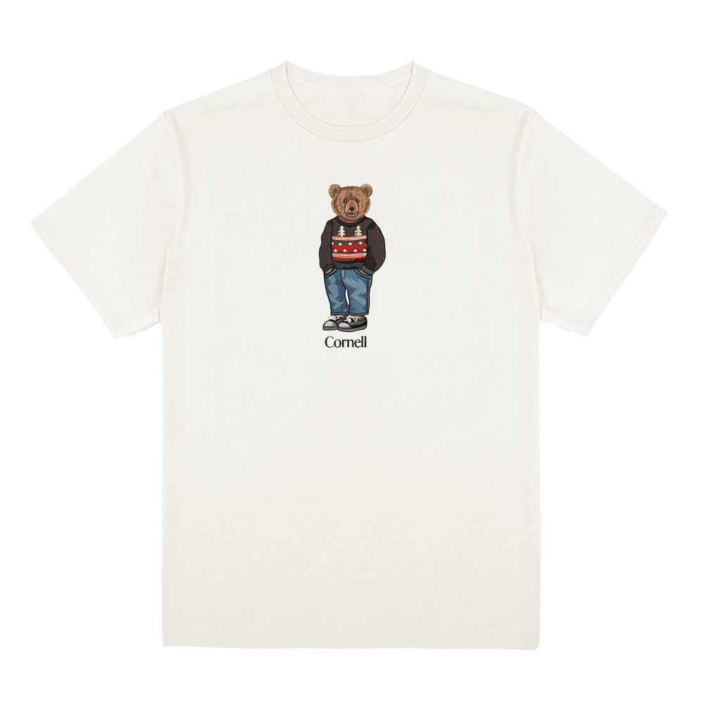 Cornell Christmas Embroidered Tee