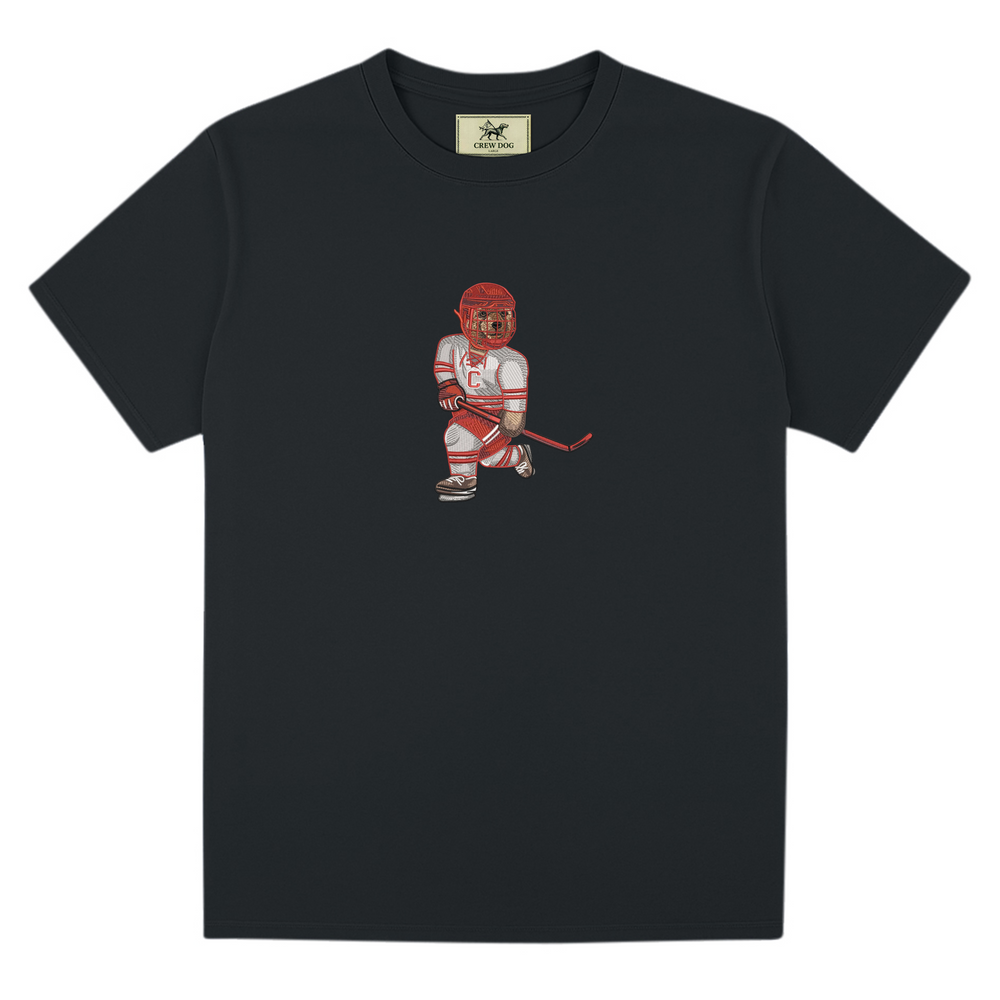 Cornell University Hockey Embroidered Tee