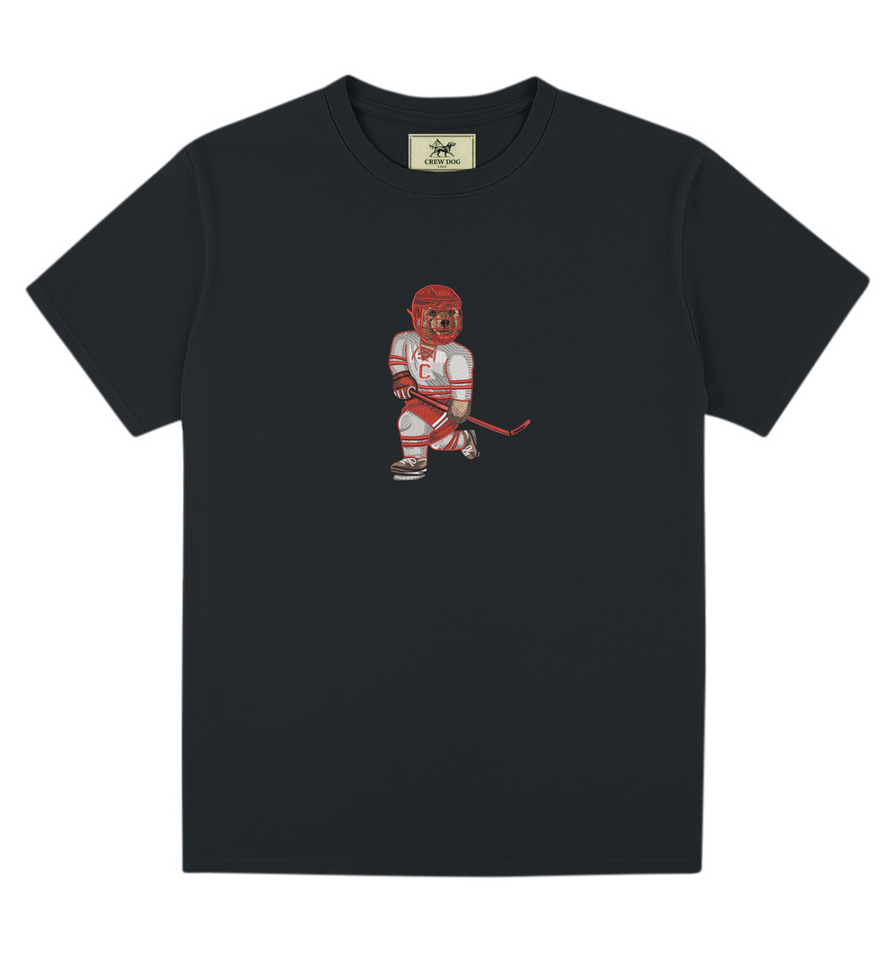 Cornell University Hockey Embroidered Tee
