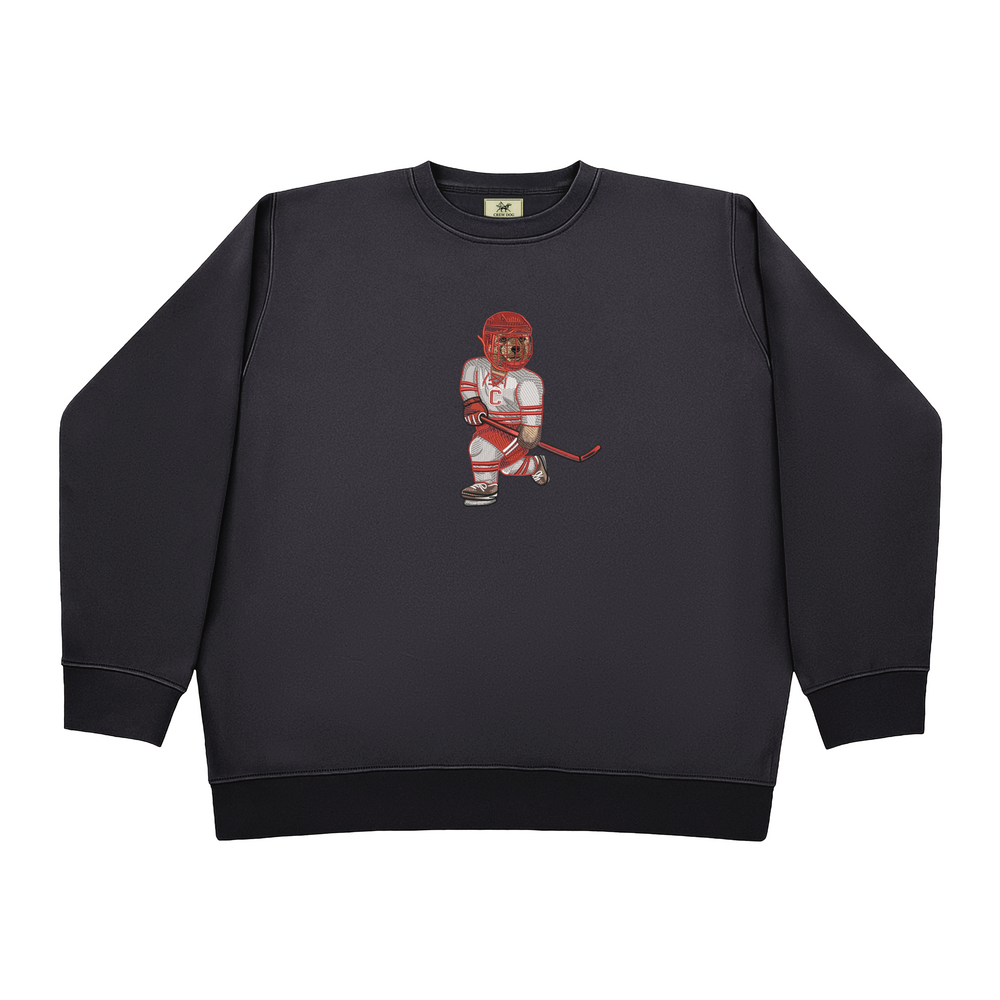 Cornell University Hockey Embroidered Crewneck