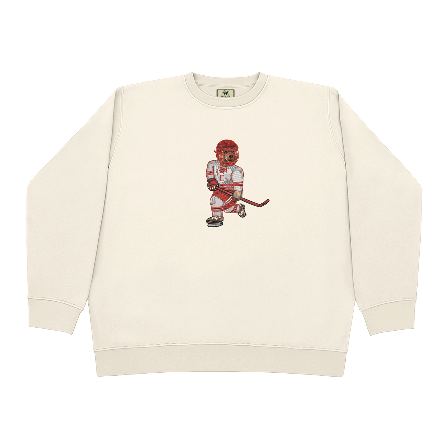Cornell University Hockey Embroidered Crewneck