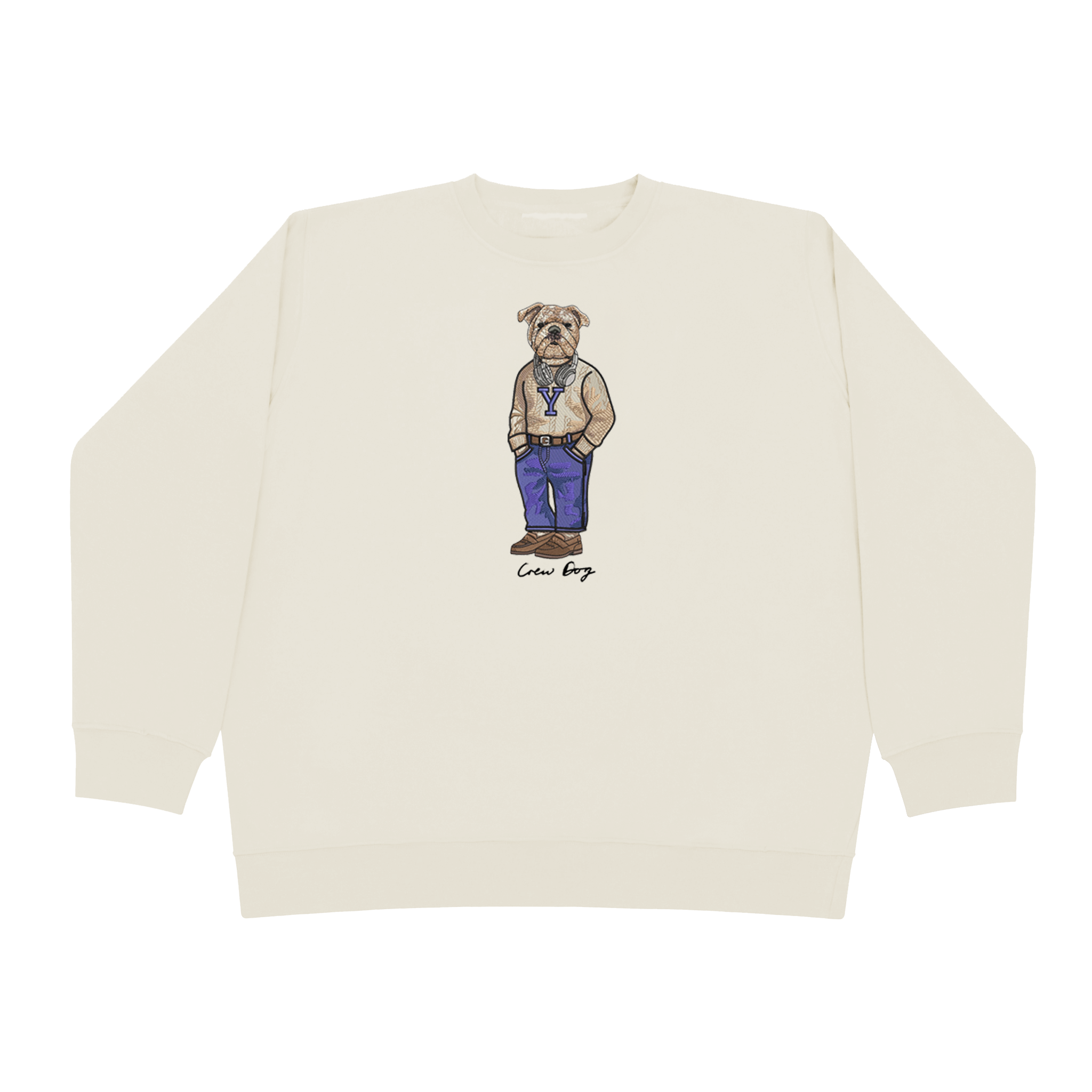 Embroidered Yale Crewneck