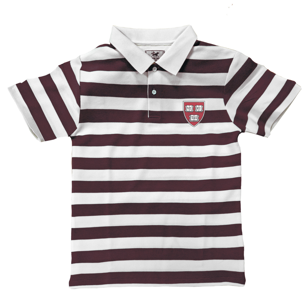 Harvard Ivy Stripe Rugby Polo